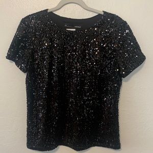 Full sequin black top